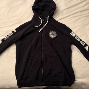 Nike Black Hoodie with White Graphics